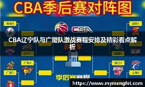 CBA辽宁队与广厦队激战赛程安排及精彩看点解析